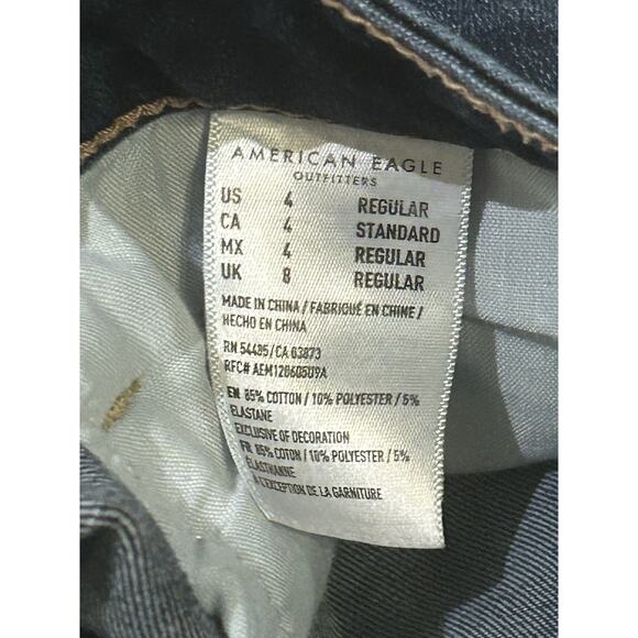 American Eagle 360 degree Next Level Stretch Denim Jeans size 4 - Picture 5 of 5